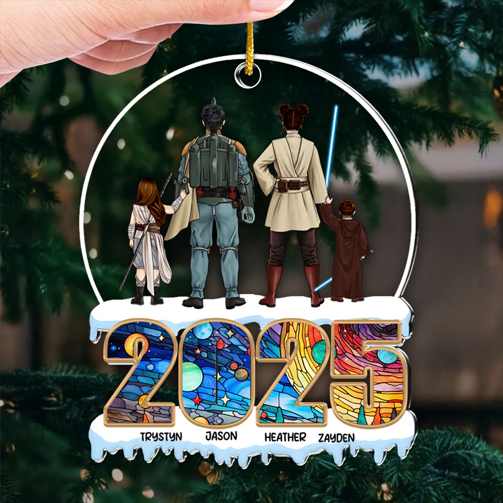 Stwa We Are One We Are Legends In The Galaxy - Personalized Acrylic Ornament - Gift For Family Members - CL08 NA94 - Image 3