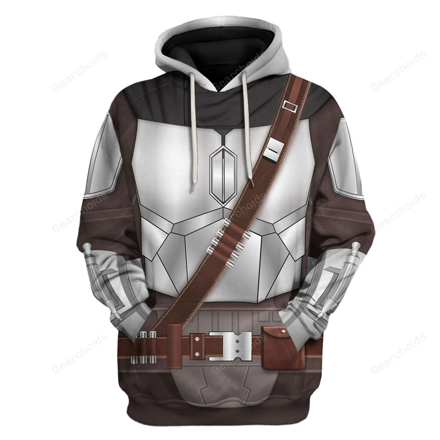 Stwa 3D Beskar Costume Hoodie Sweatshirt Sweatpants - Image 2
