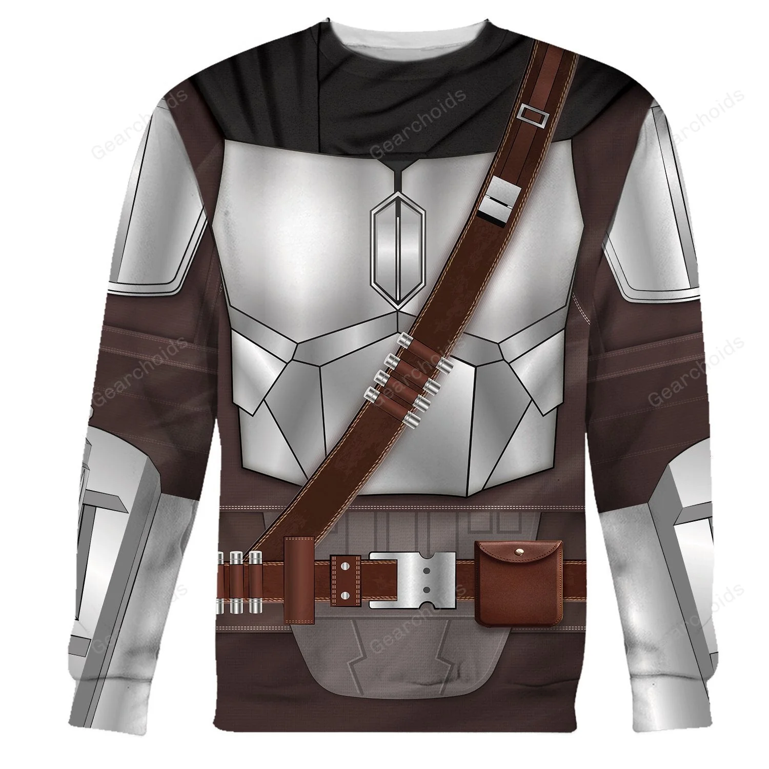 Stwa 3D Beskar Costume Hoodie Sweatshirt Sweatpants - Image 4