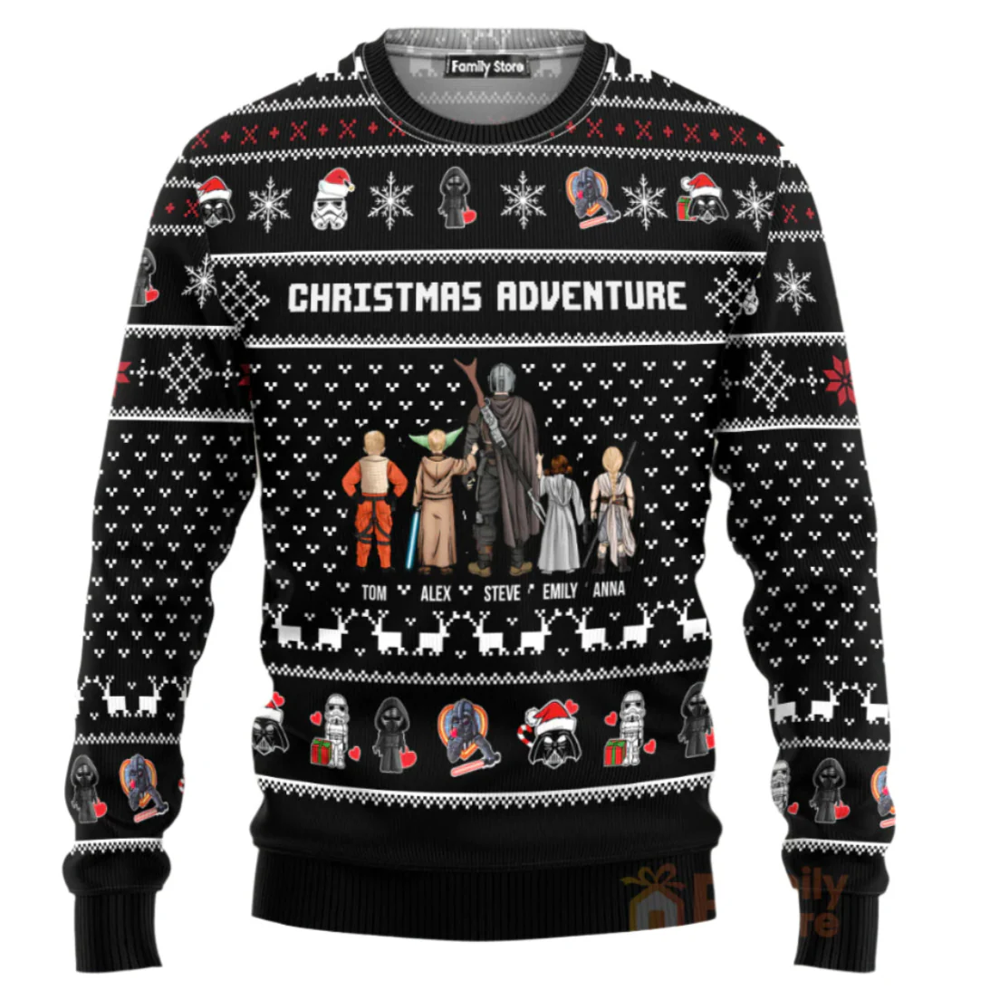 Stwa Adventure Gift for Dad, Grandpa, Husband - Christmas Personalized Ugly Sweatshirt - CL08 NH96