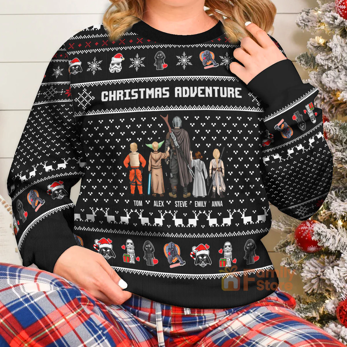 Stwa Adventure Gift for Dad, Grandpa, Husband - Christmas Personalized Ugly Sweatshirt - CL08 NH96 - Image 3