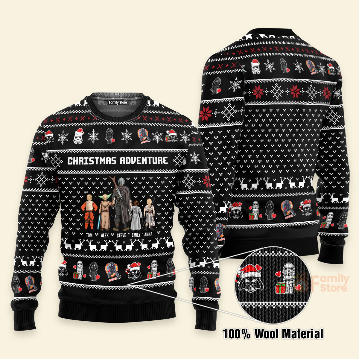 Stwa Adventure Gift for Dad, Grandpa, Husband - Christmas Personalized Ugly Sweatshirt - CL08 NH96 - Image 6