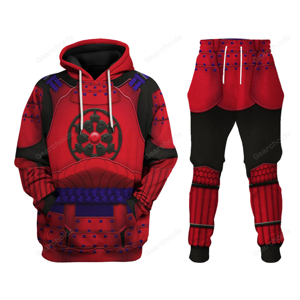 Stwa Ashigaru Red Akazonae Koyal Guard Hoodie Sweatshirt Sweatpants Tshirt Hawaiian shirt CSSWR033