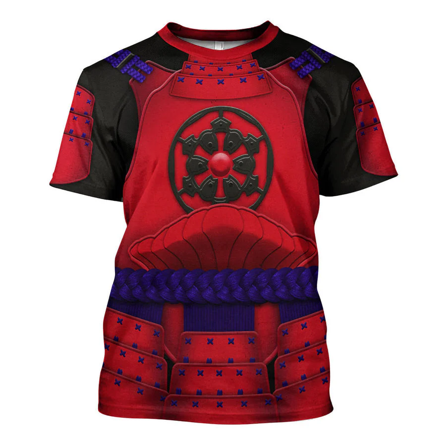 Stwa Ashigaru Red Akazonae Koyal Guard Hoodie Sweatshirt Sweatpants Tshirt Hawaiian shirt CSSWR033 - Image 11