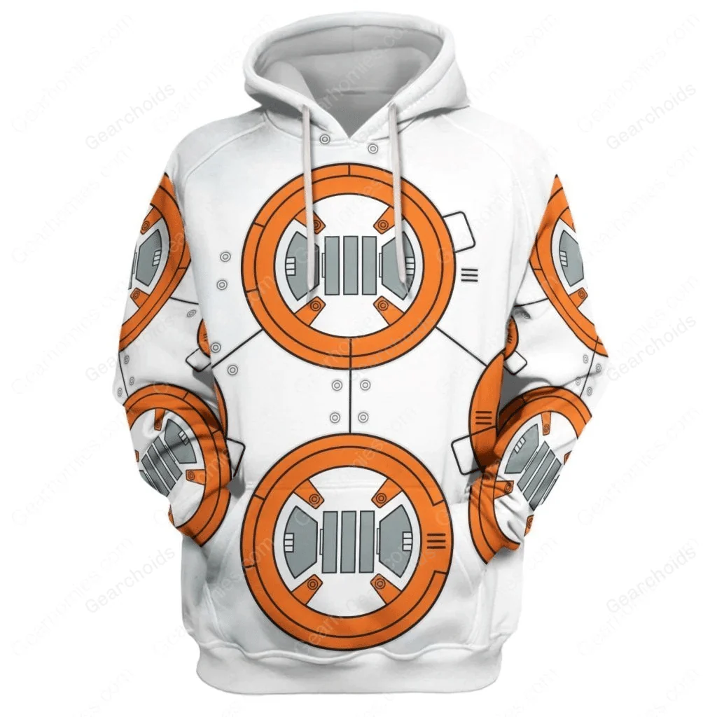 Stwa BB 8 Robot Costume Hoodie Sweatshirt Sweatpants Tshirt Hawaiian shirt CSSWR016 - Image 2