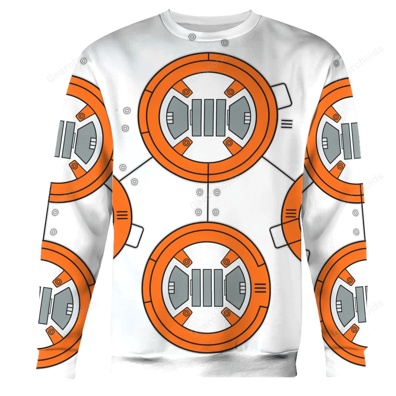 Stwa BB 8 Robot Costume Hoodie Sweatshirt Sweatpants Tshirt Hawaiian shirt CSSWR016 - Image 4