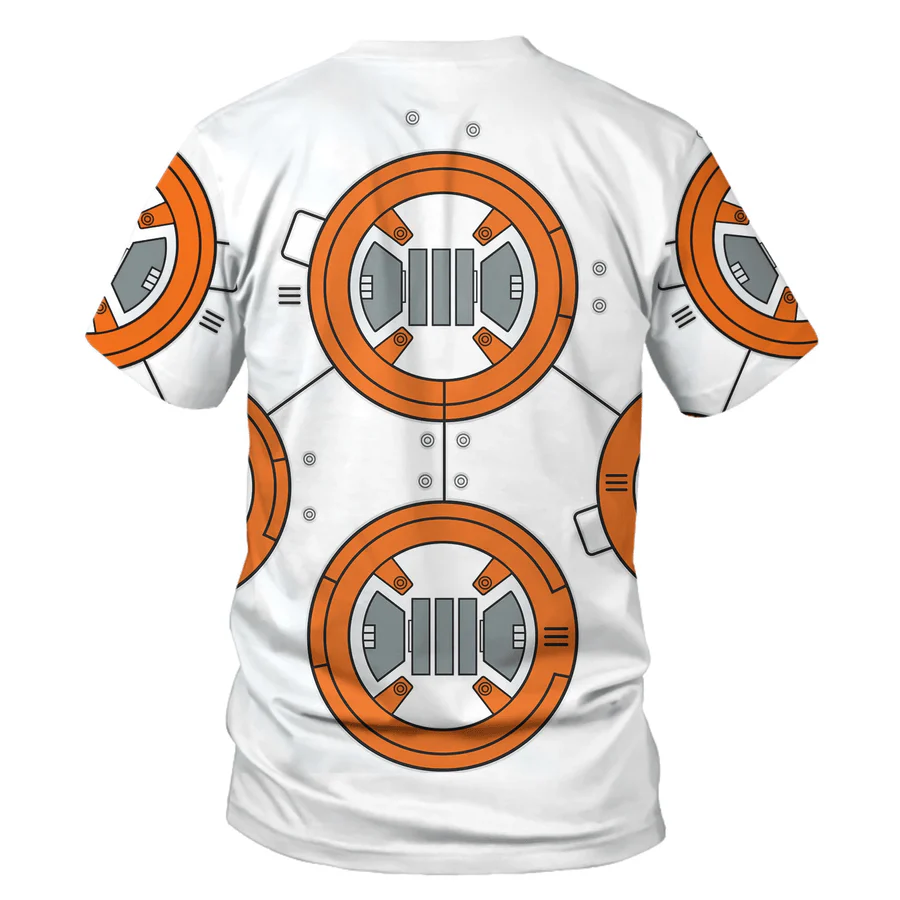 Stwa BB 8 Robot Costume T-Shirt For Men And Women - Image 2
