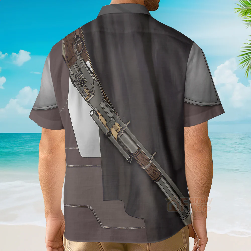 Stwa Beskar Cosplay Hawaiian Shirt - Image 4