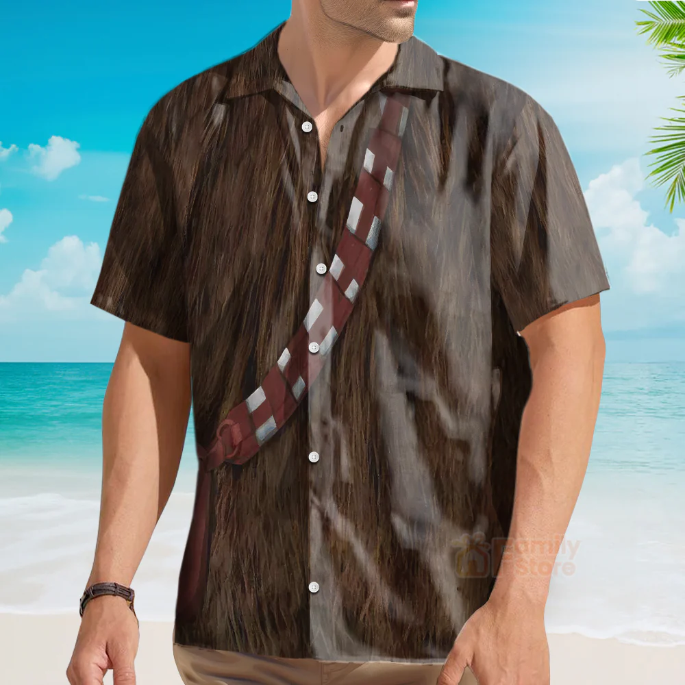 Stwa Chewbacca Cosplay Hawaiian Shirt - Image 3