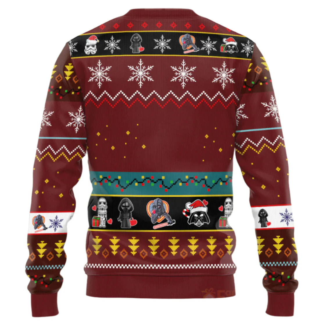 Stwa Dark Vader Merry Sithmas - Personalized Ugly Sweatshirt - Gift for Dad, Grandpa, Husband CL08 NH96 - Image 2