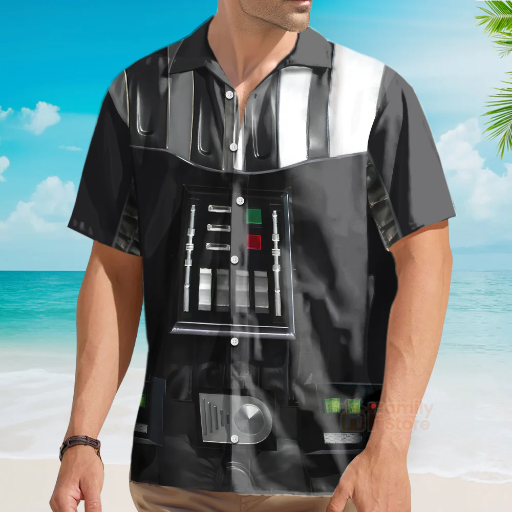 Stwa Darth Vader Cosplay Hawaiian Shirt - Image 4