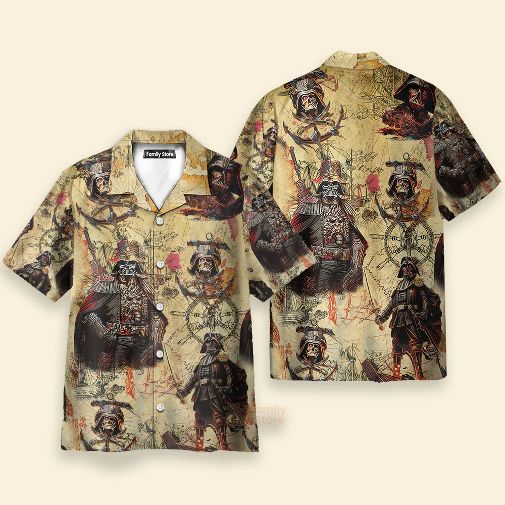 Stwa Darth Vader Pirates Hawaiian Shirt - Image 3