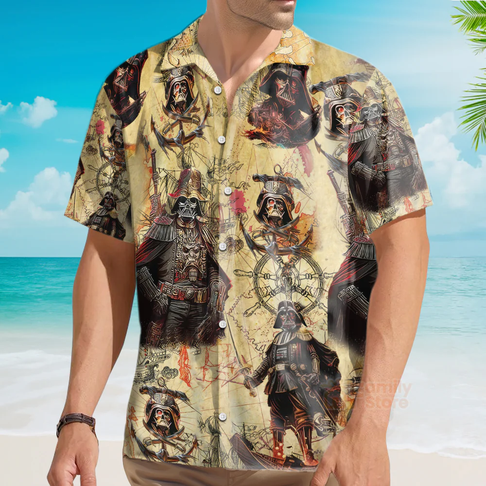 Stwa Darth Vader Pirates Hawaiian Shirt - Image 4