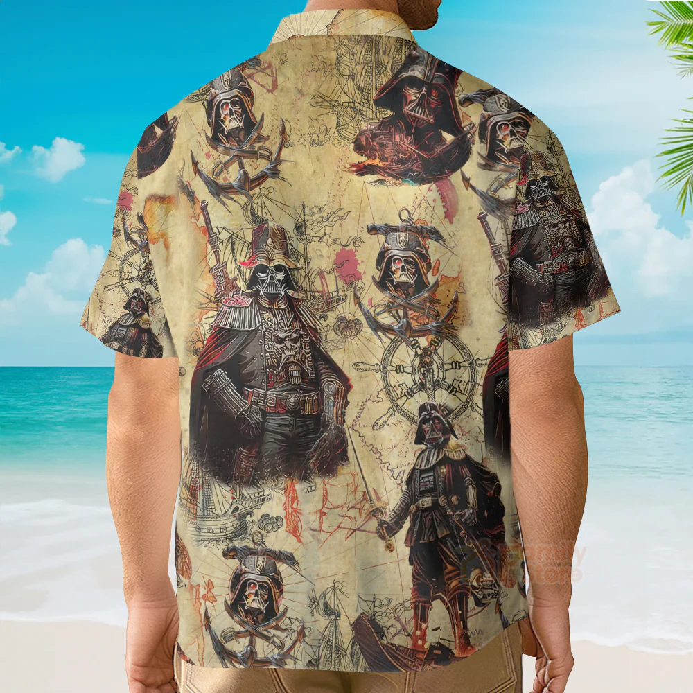 Stwa Darth Vader Pirates Hawaiian Shirt - Image 5