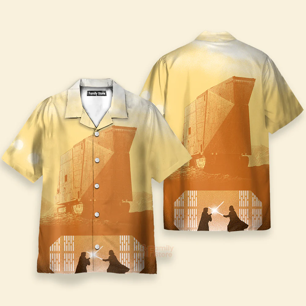 Stwa Darth Vader Qui - Gon Jinn Hawaiian Shirt - Image 2