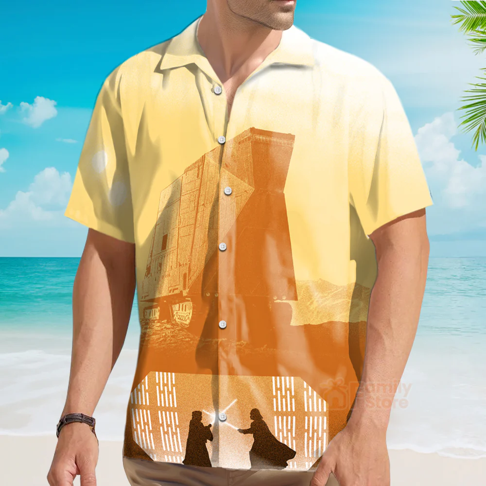 Stwa Darth Vader Qui - Gon Jinn Hawaiian Shirt - Image 3