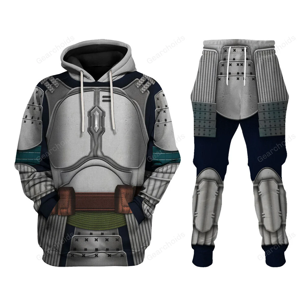 Stwa Jango Fet Samurai Costume Hoodie Sweatshirt Sweatpants