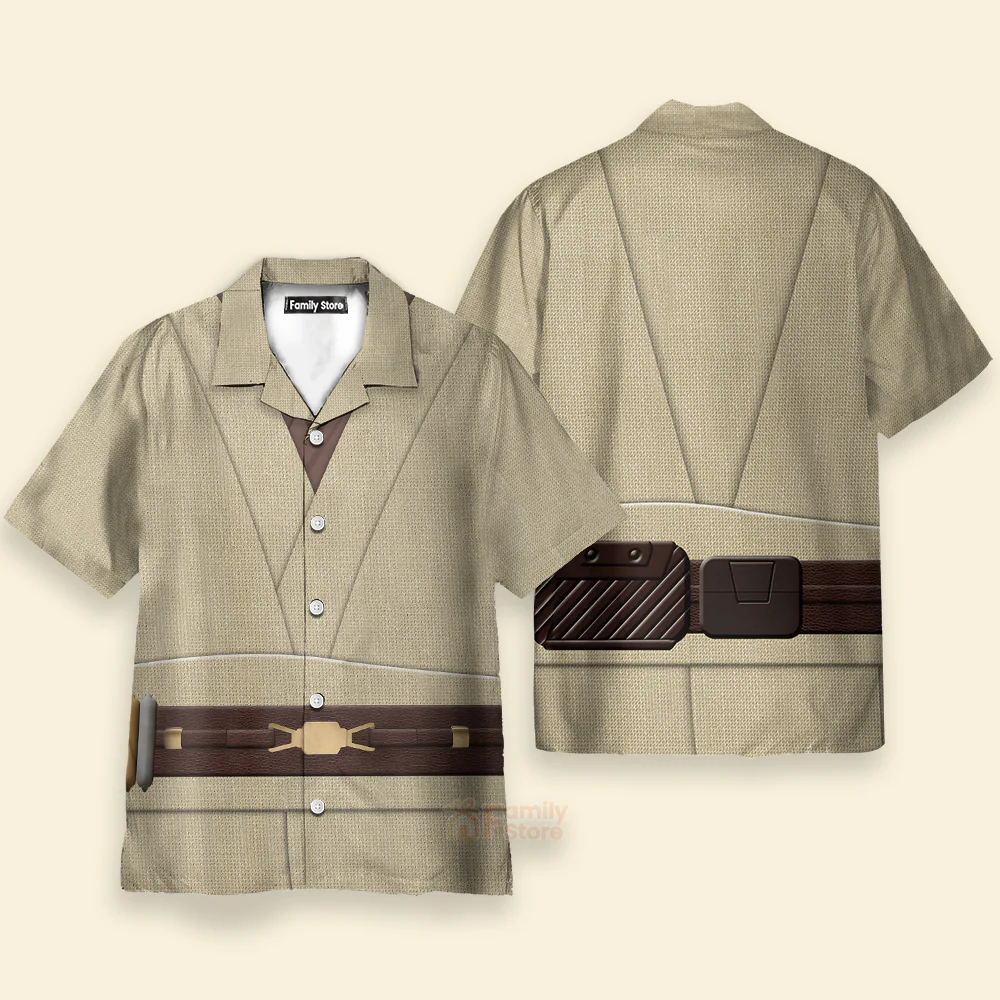 Stwa Obi Wan Kenobi Costume Hawaiian Shirt CSSWR020 - Image 2