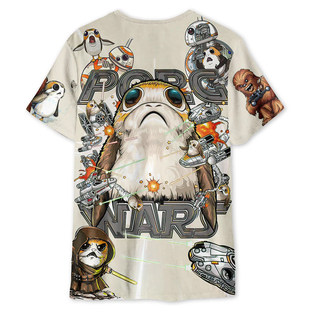 Stwa Porg So Cute - 3D T-shirt For Fans - Image 2
