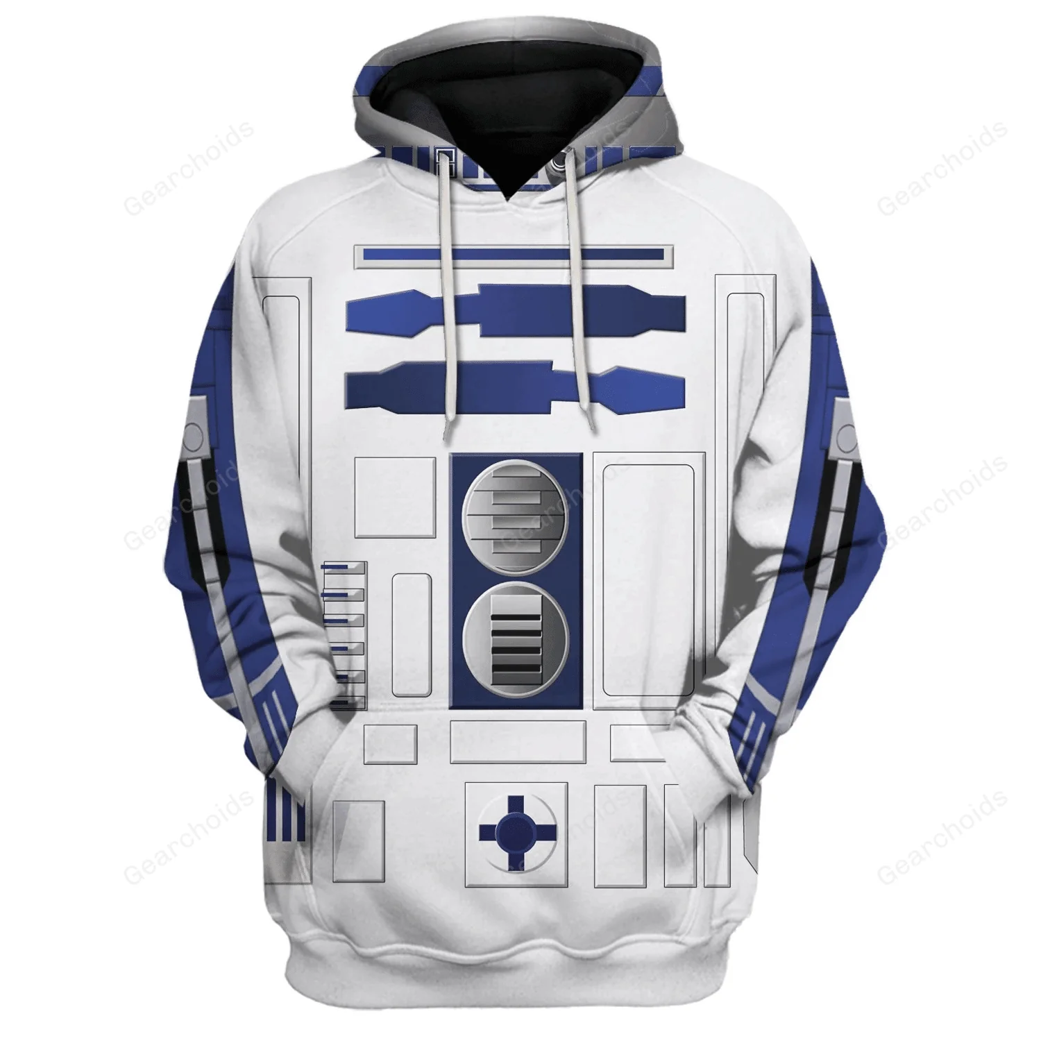 Stwa R2 D2 Robot Costume Hoodie Sweatshirt Sweatpants CSSWR015 - Image 2