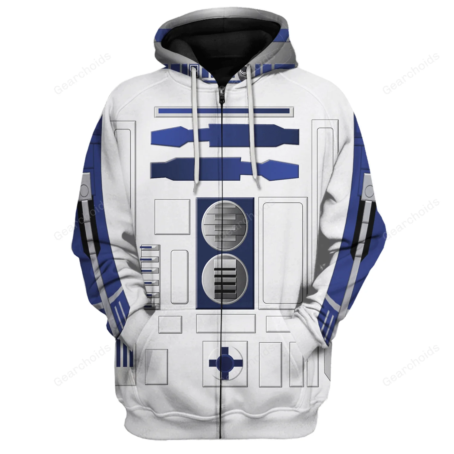 Stwa R2 D2 Robot Costume Hoodie Sweatshirt Sweatpants CSSWR015 - Image 3