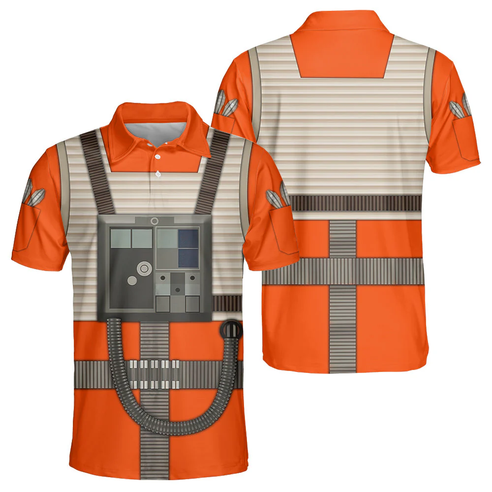 Stwa Rebel Pilot Cosplay - Polo Shirt For Men - Image 2