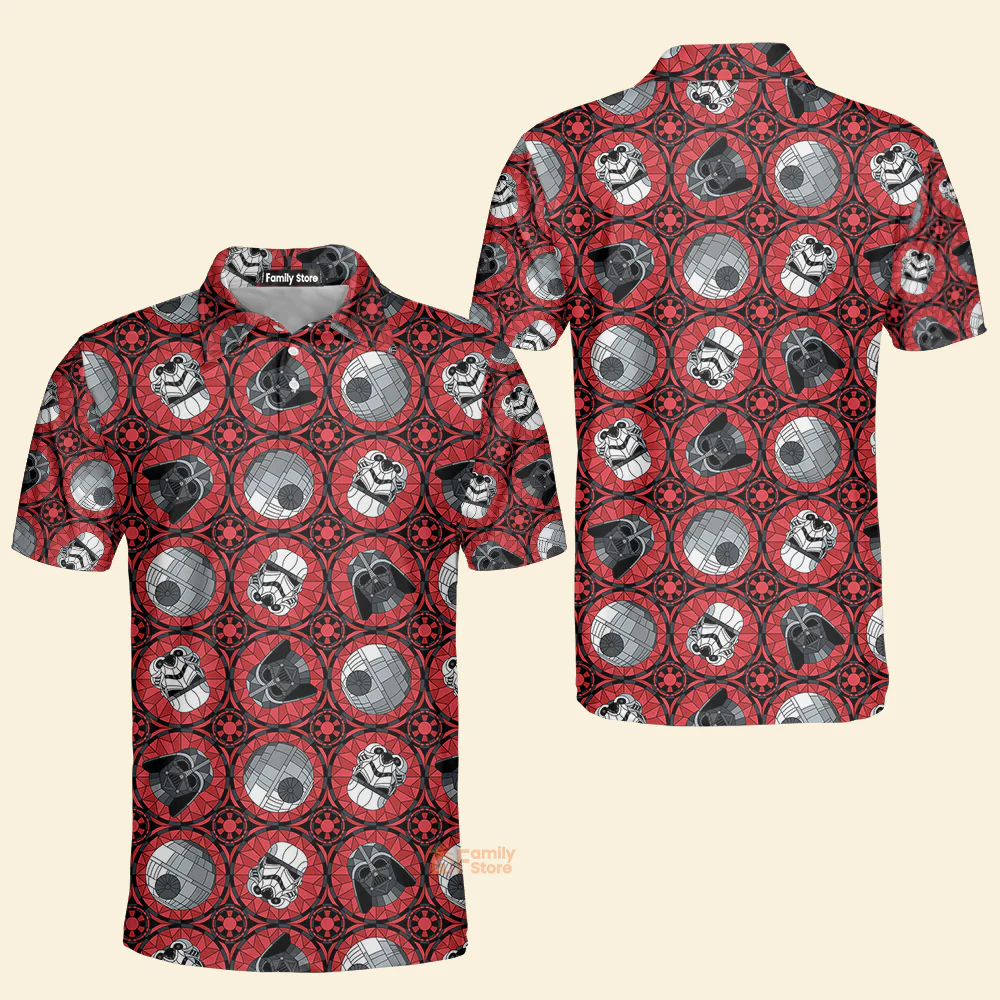 Stwa Red Pattern - Gift For Fans - Men Polo Shirt - Image 4