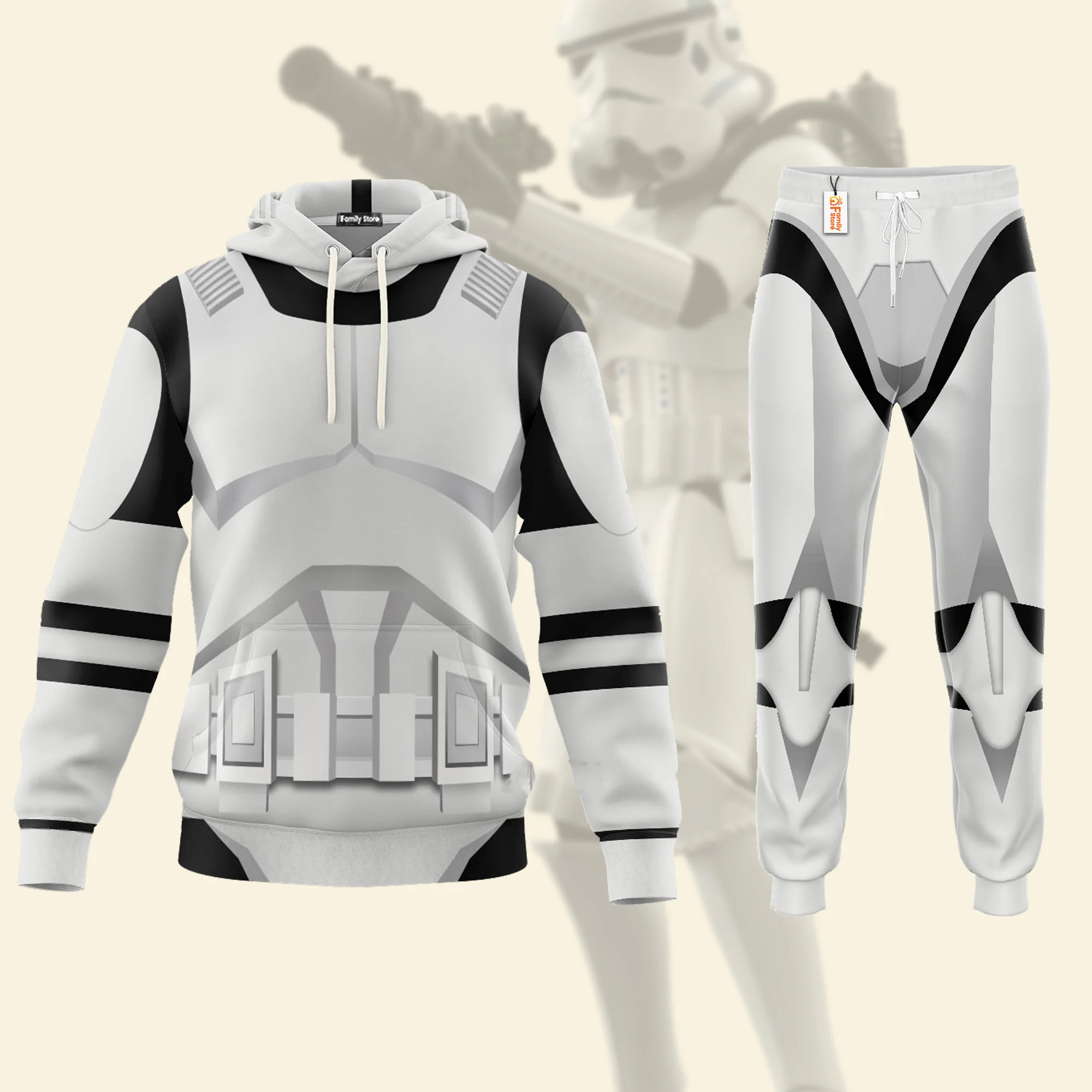 Stwa Stormtrooper Costume Hoodie Sweatshirt Sweatpants CSSWR022