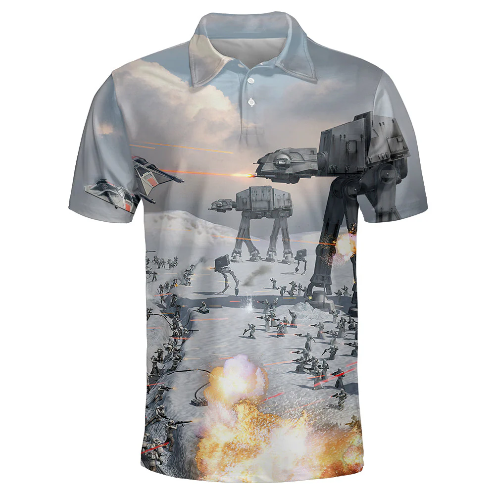 Stwa The Battle Of Hoth - Polo Shirt