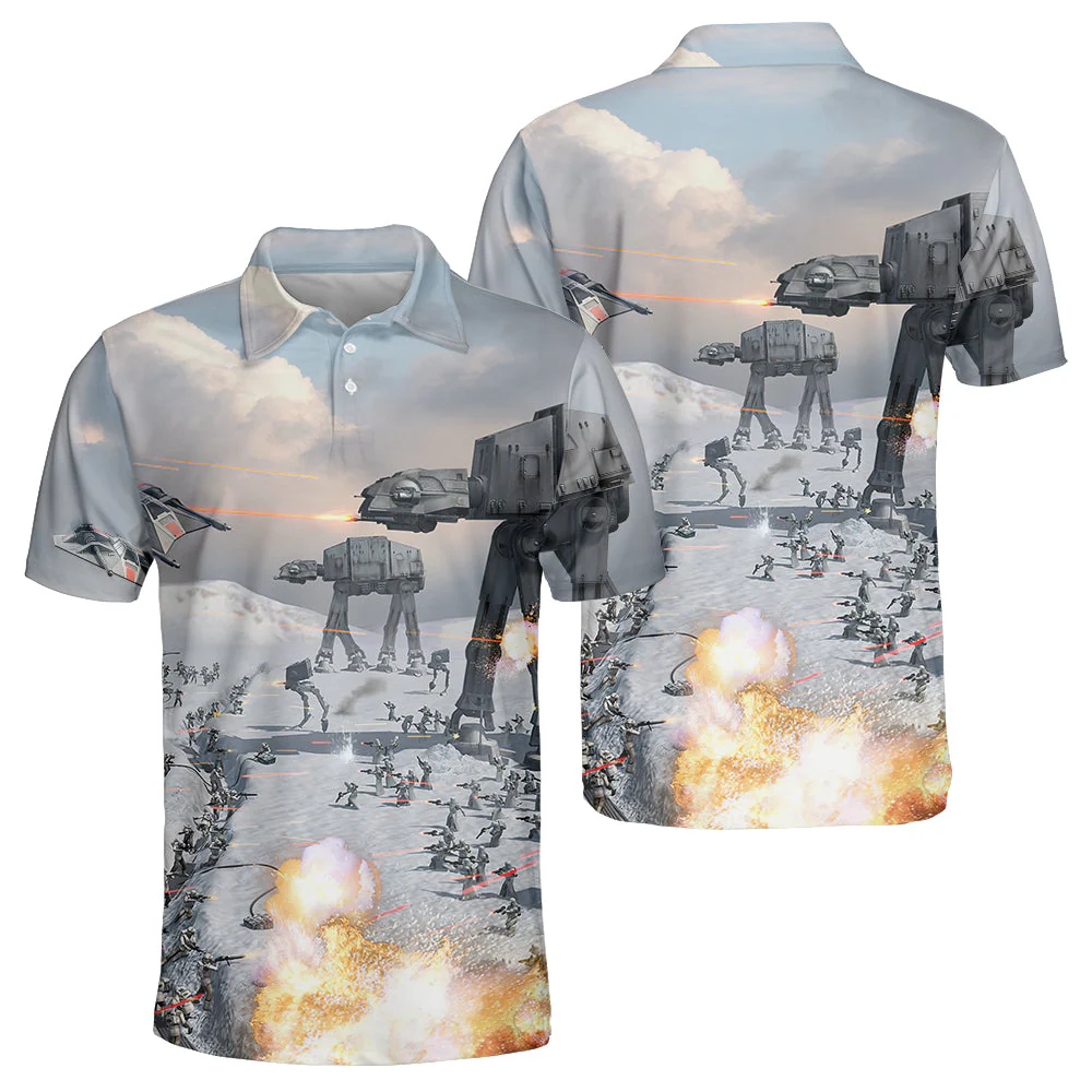 Stwa The Battle Of Hoth - Polo Shirt - Image 2