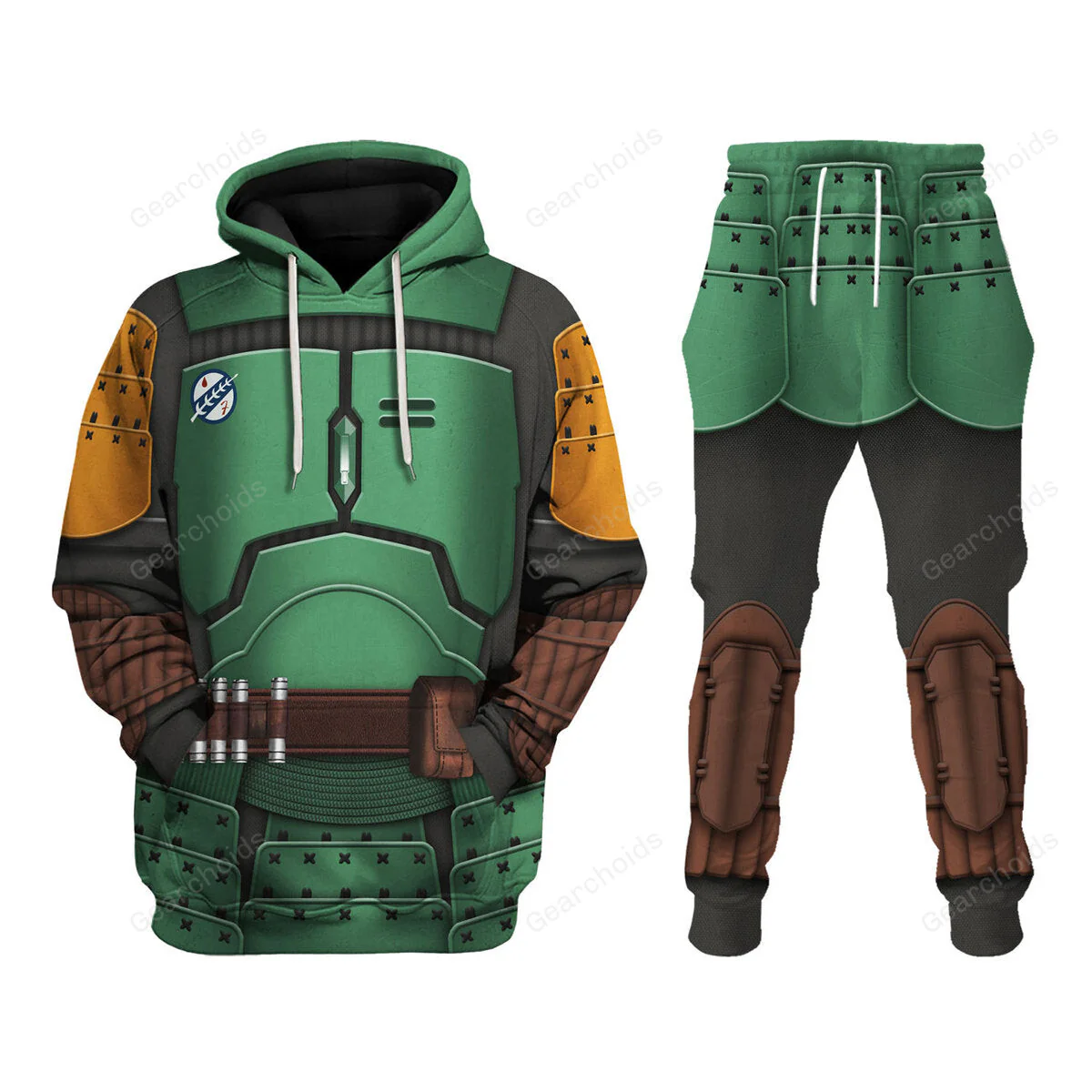 Stwa The Book Of Boba Fett Samurai Costume Hoodie Sweatshirt Sweatpants Tshirt Hawaiian shirt CSSWR055