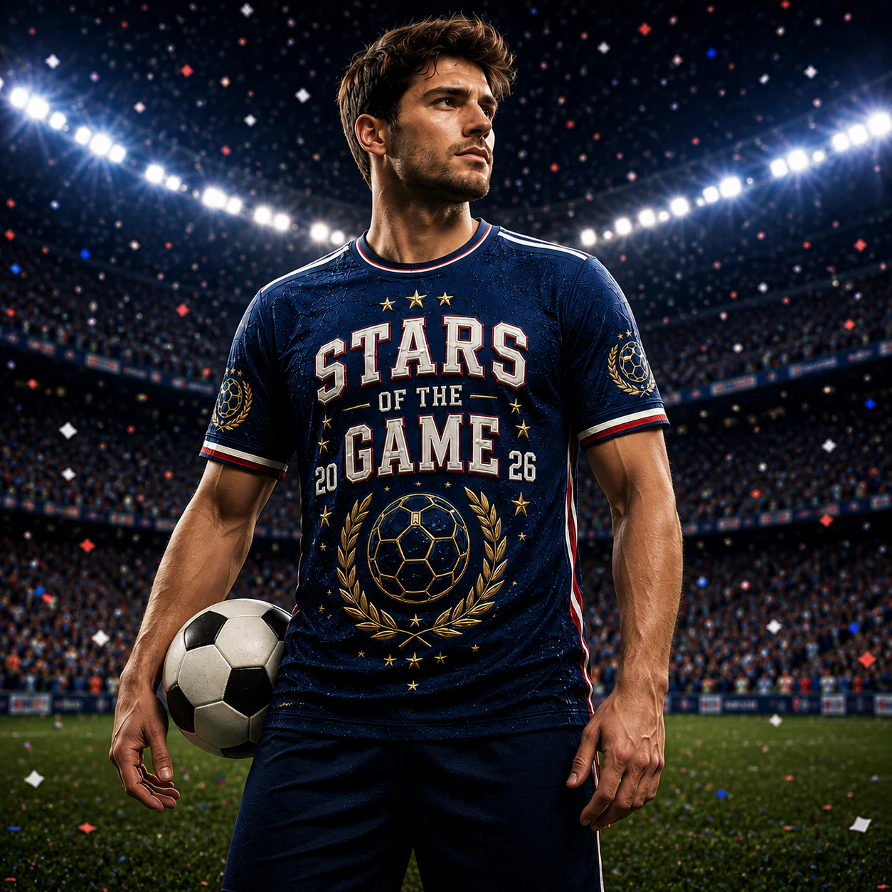 Stars Of The Game Global Championship 2026 - Personalized Soccer Jersey - Gifts For Sports Lovers, Football Fans - Image 3