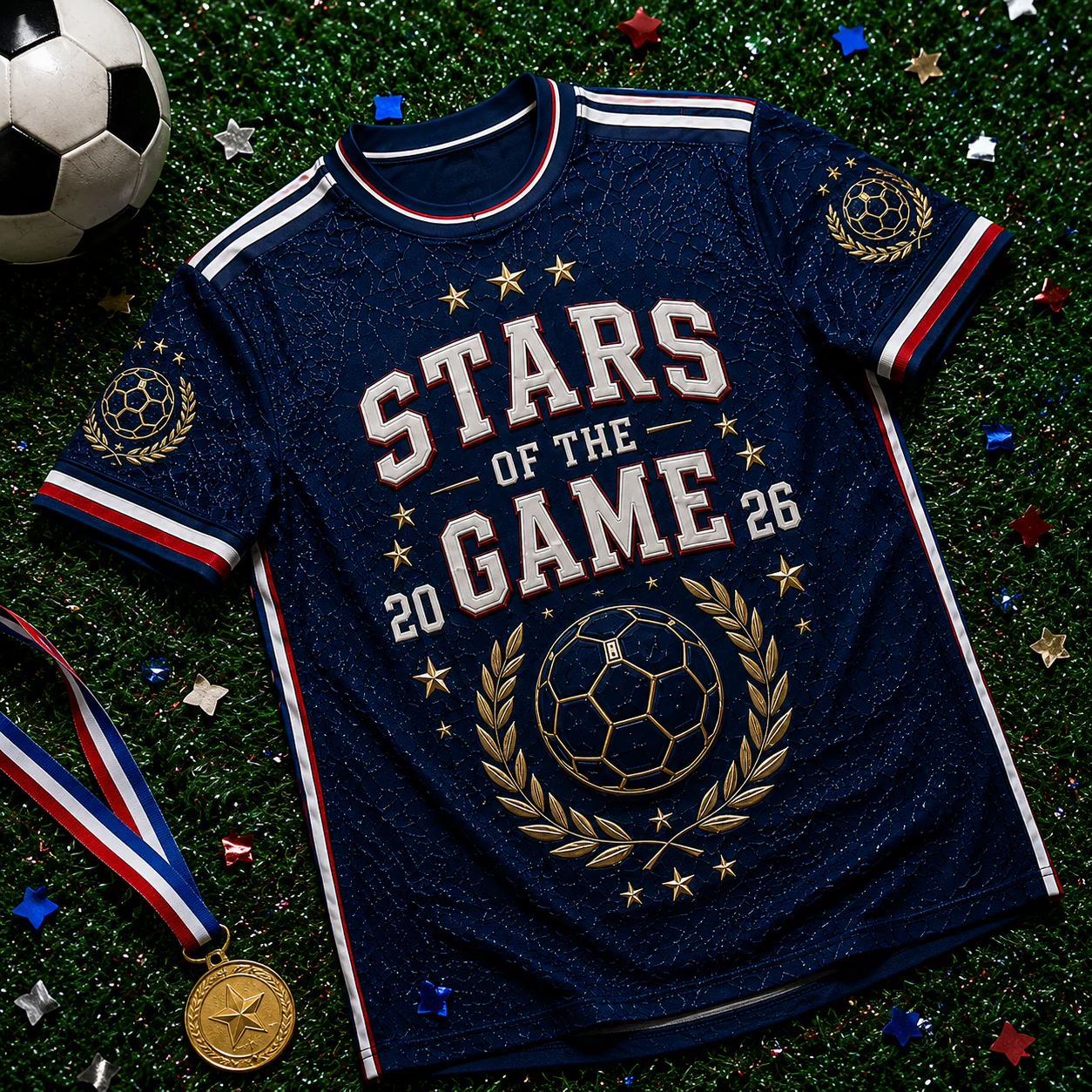 Stars Of The Game Global Championship 2026 - Personalized Soccer Jersey - Gifts For Sports Lovers, Football Fans - Image 4