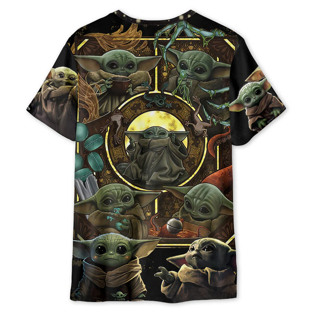 Starwars Baby Yoda In Your Area - 3D T-shirt - Image 2
