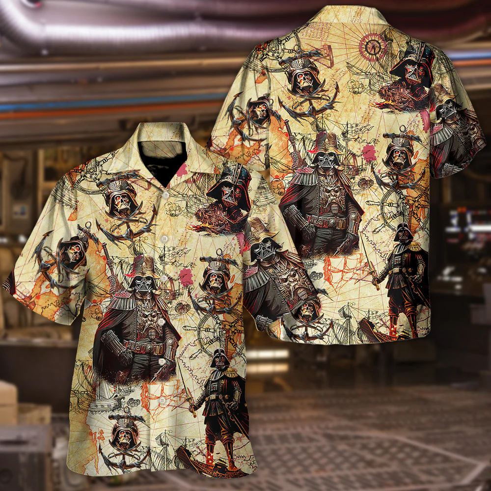 Starwars Darth Vader Pirates - Hawaiian Shirt - Image 2