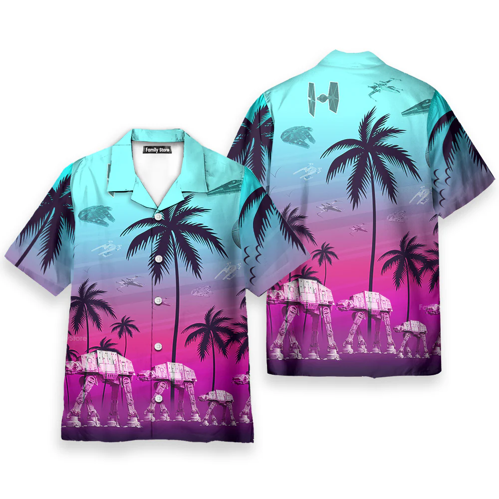 Starwars Summer Beaches - Hawaiian Shirt For Men, Women, Kids - Image 2