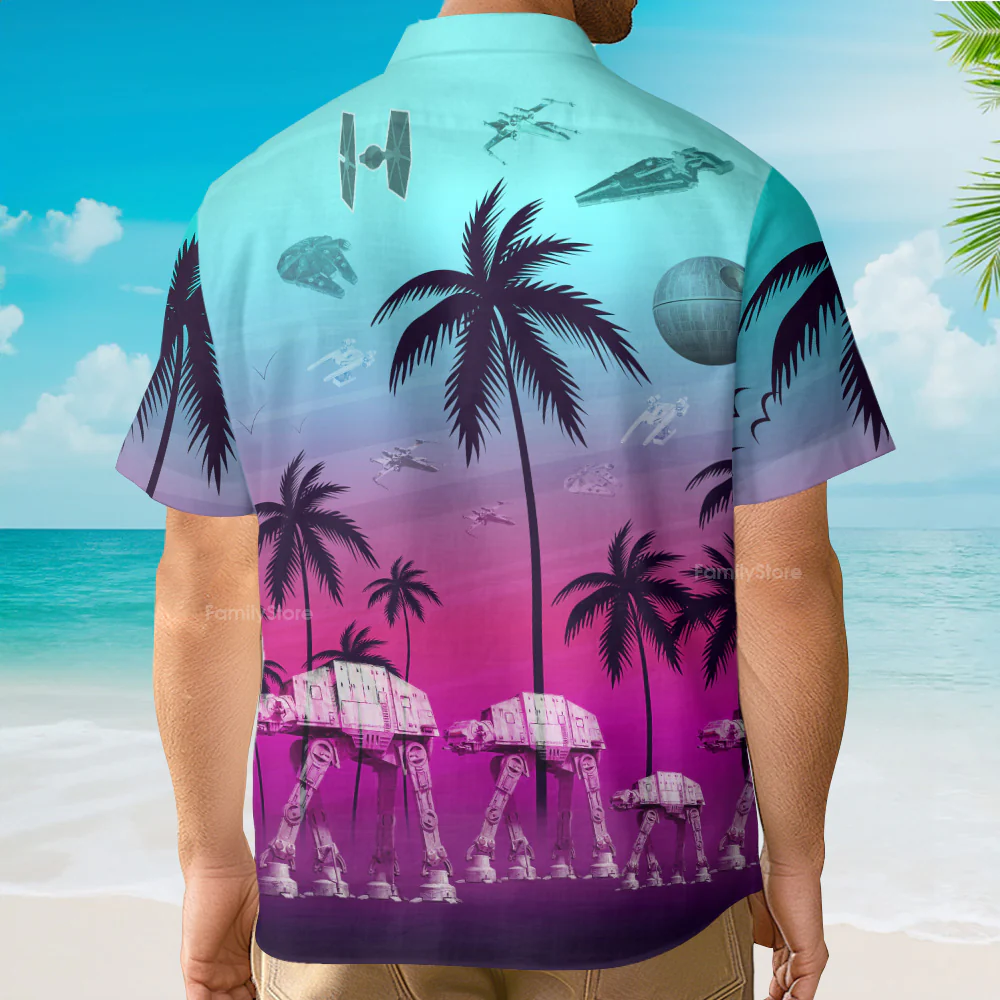 Starwars Summer Beaches - Hawaiian Shirt For Men, Women, Kids - Image 4