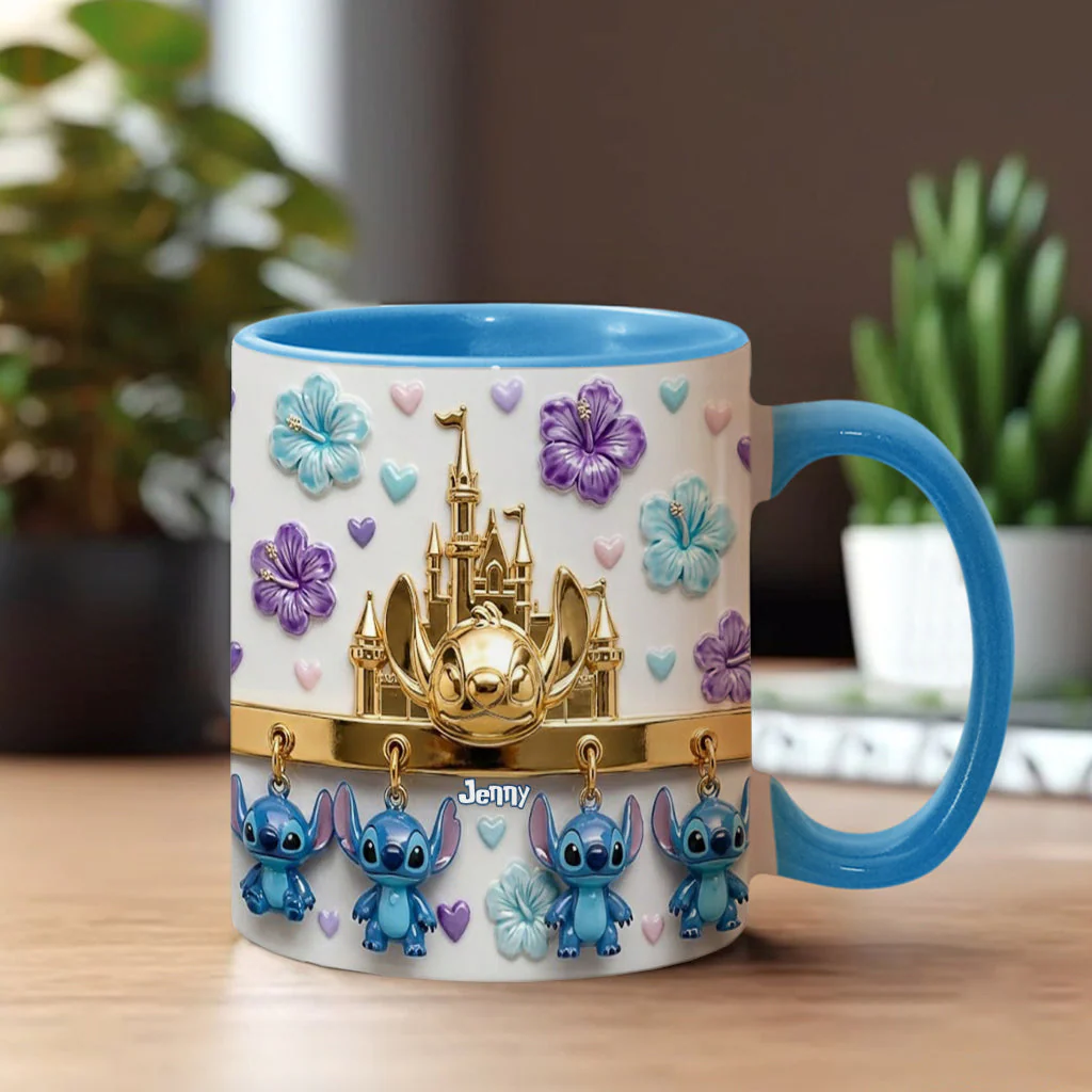 Sti Castle Ohana Means Family - Personalized Accent Mug - Gift For Movie Fans NL122 - Image 2
