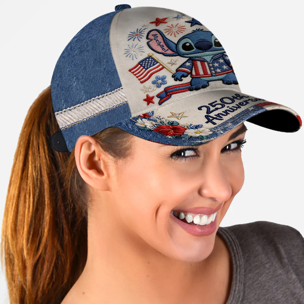 Sti Celebrate 250 Years Of America Freedom - Personalized Classic Cap - Gift For Patriots - Image 2