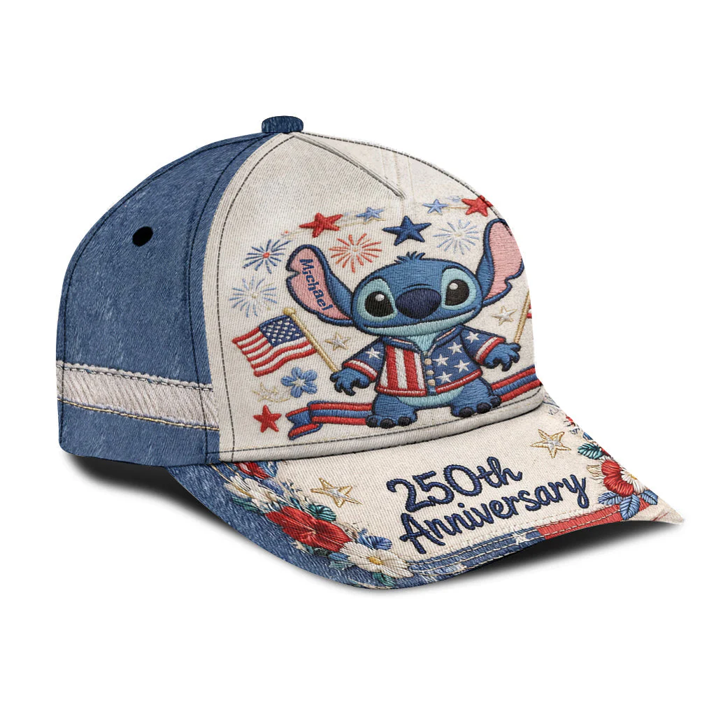 Sti Celebrate 250 Years Of America Freedom - Personalized Classic Cap - Gift For Patriots - Image 4