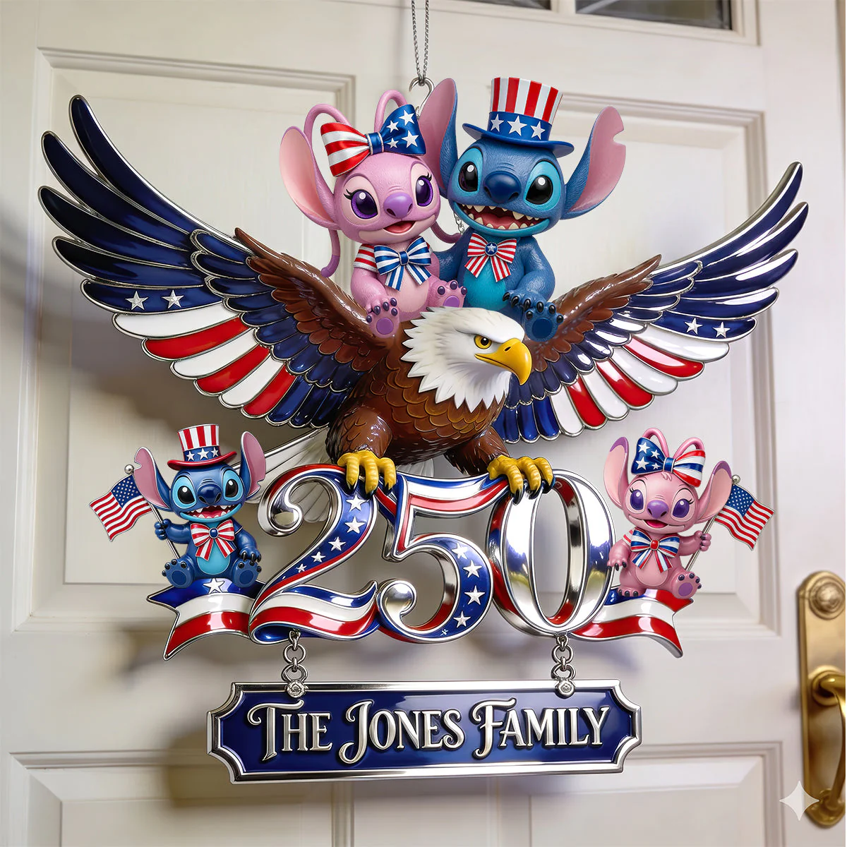 Sti Celebrate 250 Years Of Freedom - Personalized Custom Shaped Metal Sign - Gift For Family, Patriots