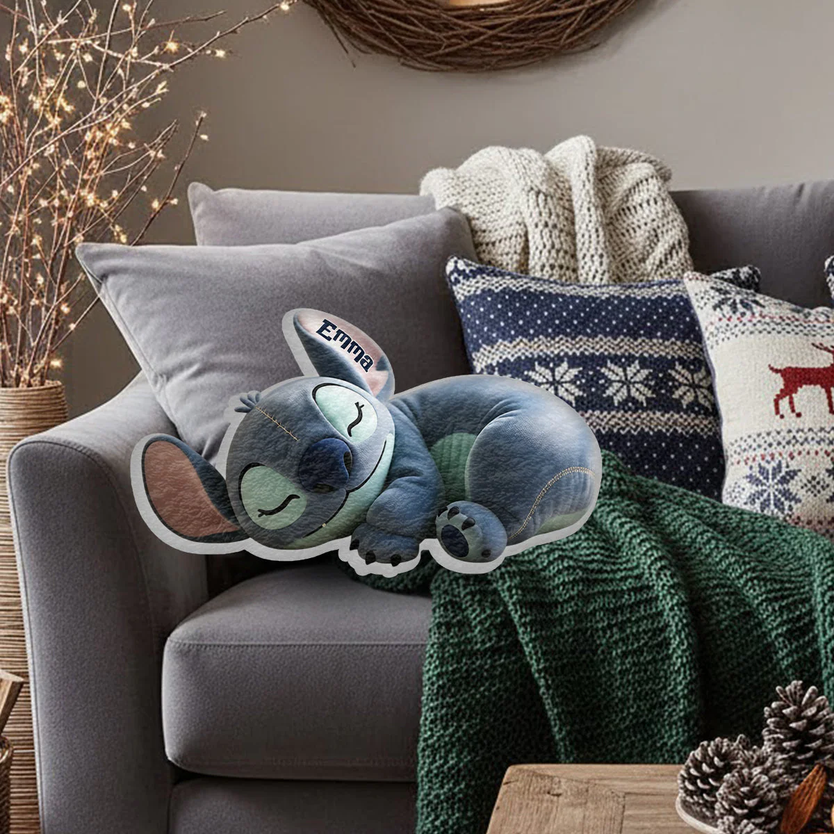Sti Cute Just Sleeping - Personalized Custom Shape Pillow - Christmas Gift For Movie Fans NL122 - Image 4