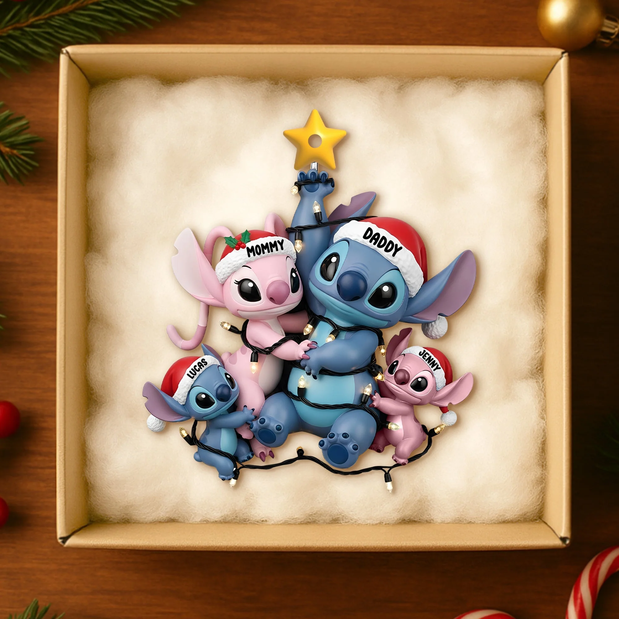Sti Family - Personalized Acrylic Ornament - Christmas Gifts For Family HH01 - Image 3