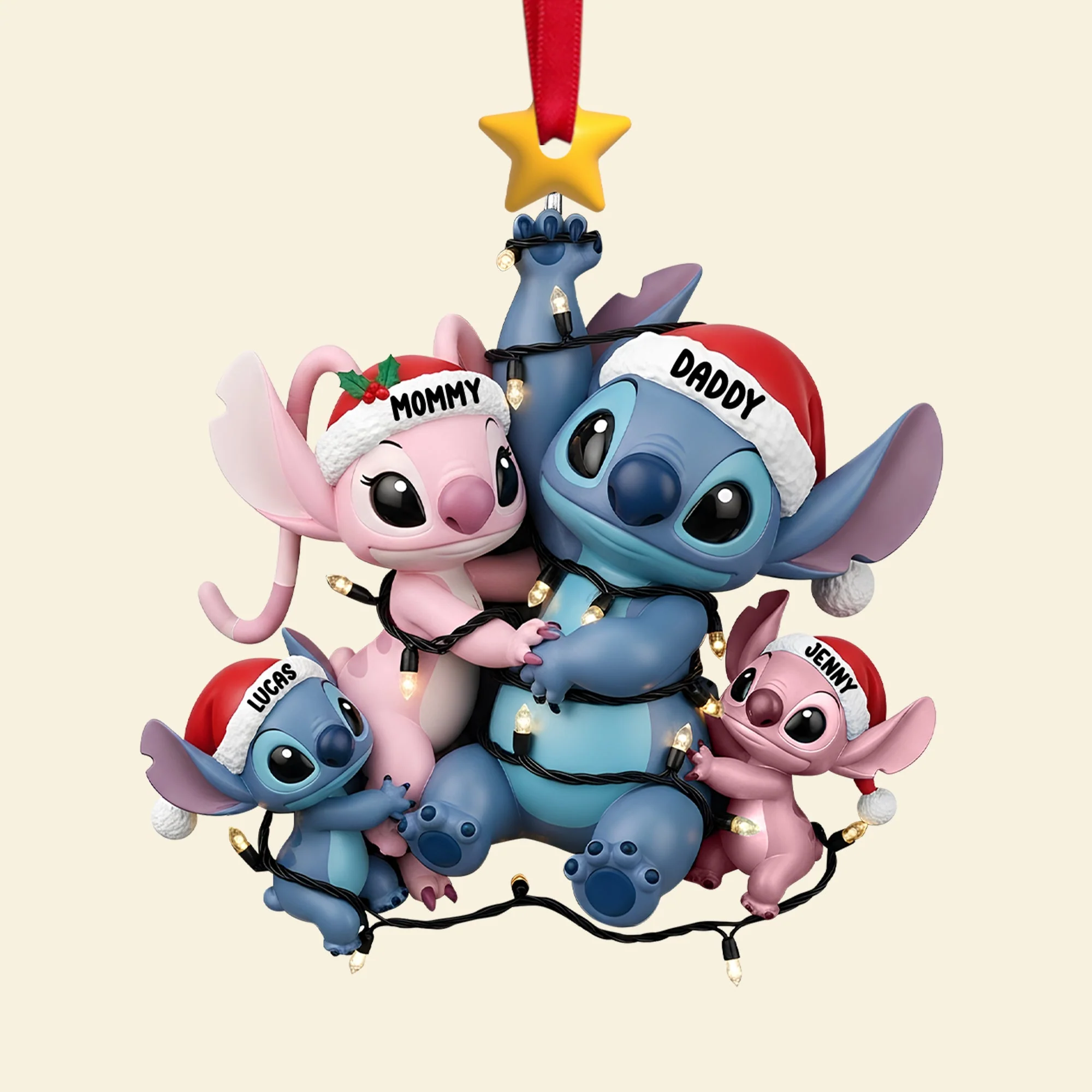 Sti Family - Personalized Acrylic Ornament - Christmas Gifts For Family HH01 - Image 4