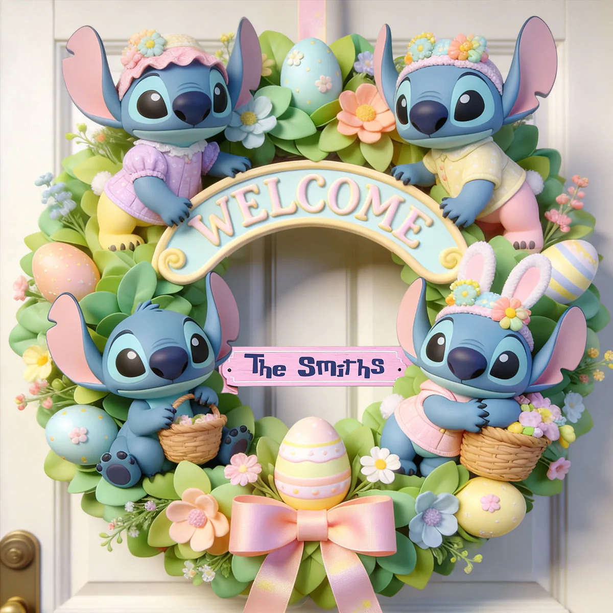 Sti Happy Easter - Personalized Custom Shaped Wood Sign - Gift For Easter's Day, Family NL122