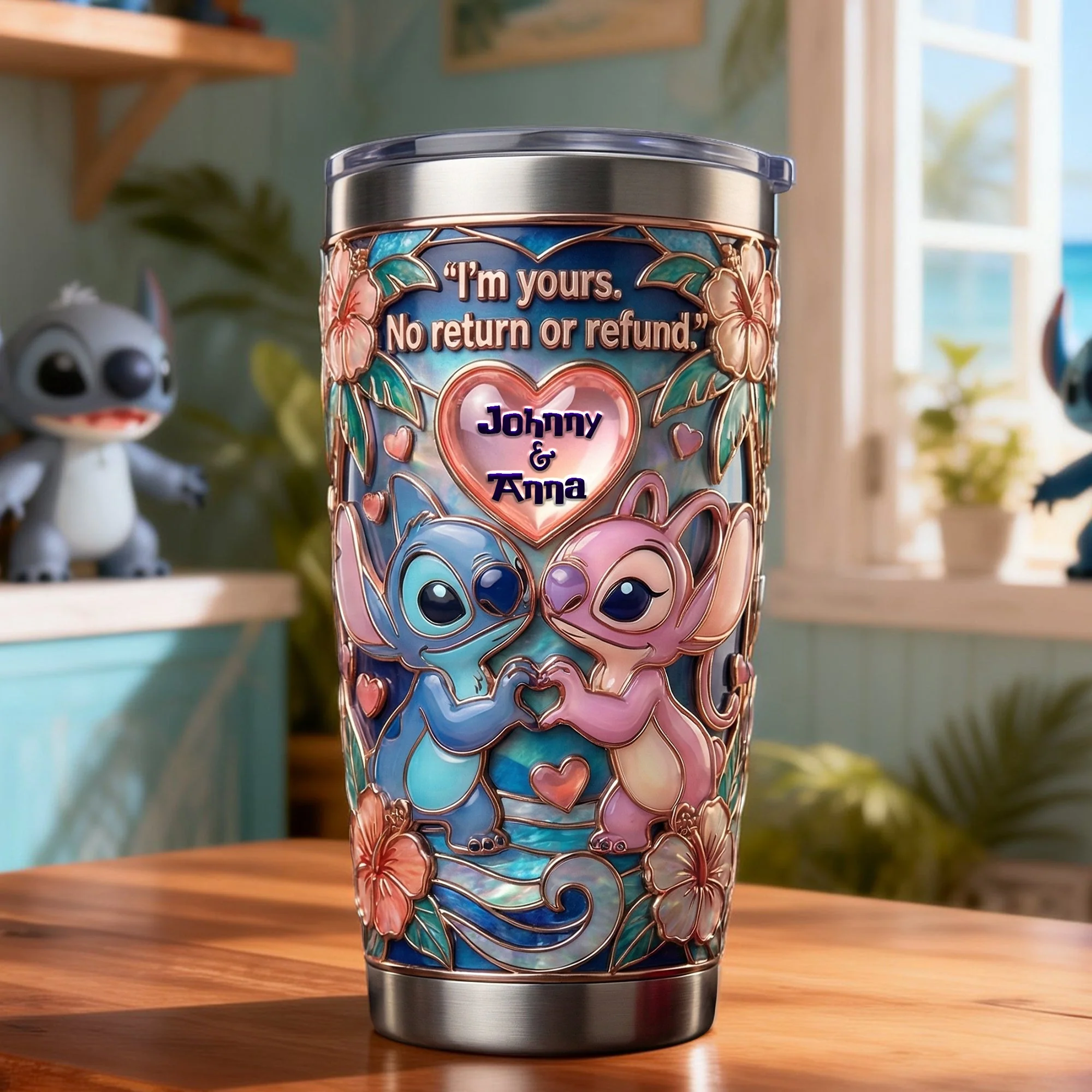 Sti I'm Yours No Return Or Refund - Personalized Tumbler - Gift For Couple, Fan Movies HH01 - Image 2