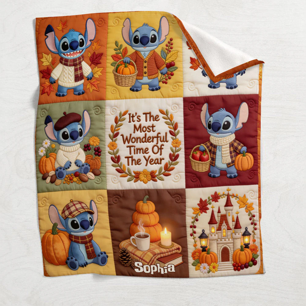 Sti It's The Most Wonderful Time Of The Year - Personalized Blanket - Gift For Kids And Family - Image 4