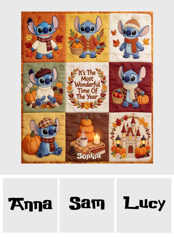 Sti It's The Most Wonderful Time Of The Year - Personalized Blanket - Gift For Kids And Family - Image 5