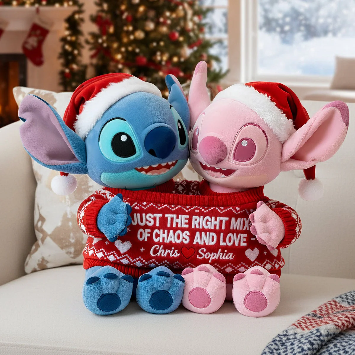 Sti Just The Right Mix Of Chaos And Love - Personalized Custom Shape Pillow - Christmas, Valentine Gift For Couples NL122
