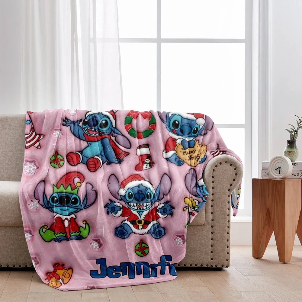 Sti Merry Christmas Together - Personalized Blanket - Christmas Gift For Family, Kids, Movie Fans NL122 - Image 2